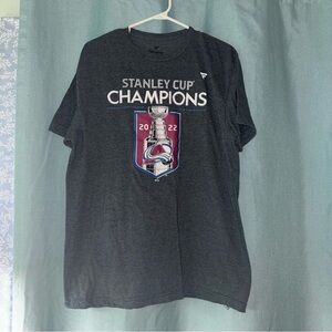 Fanatics Stanley Cup Champions Heather Gray T-Shirt
